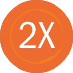 2x sticker