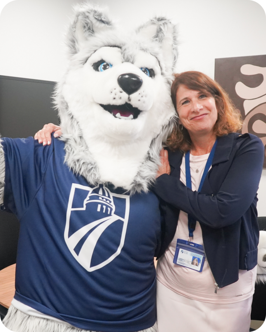 Dr. Berne and Wolfie